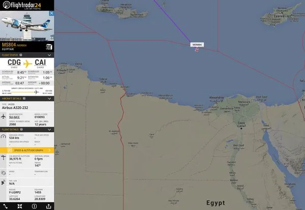 Terrorism the likely cause of the Egyptair MS804 crash