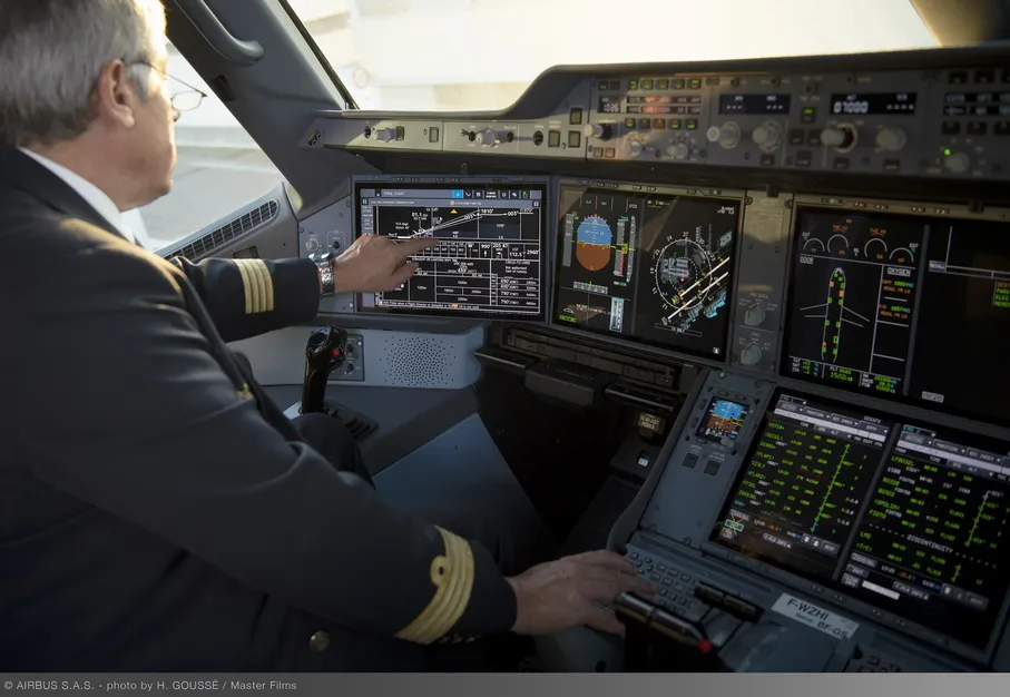 Airbus ships first touch screen cockpit displays