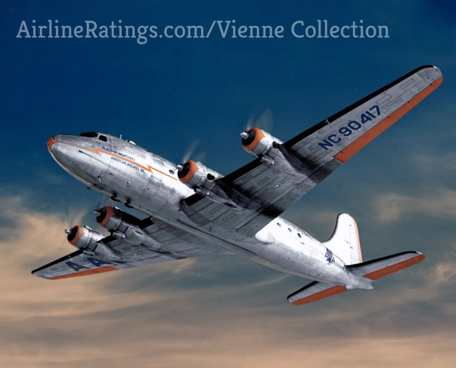 Stunning Colourized Images Of American Airlines Classic Propliners