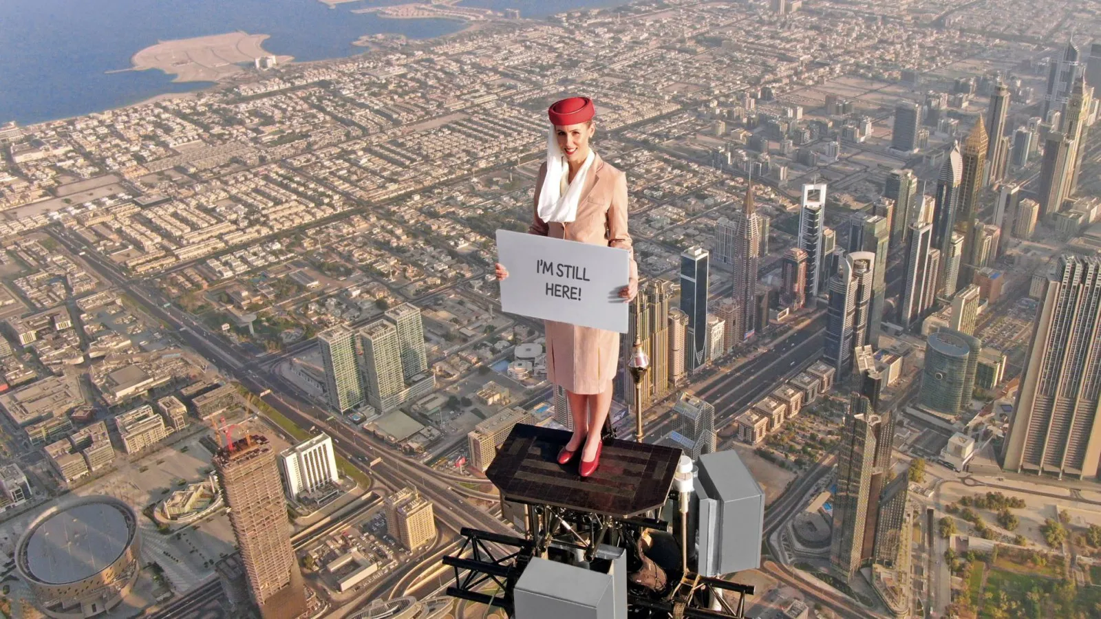 Behind the scenes video of Emirates amazing Burj Khalifa promotion.