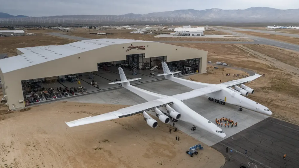 World's biggest composite plane rolls out