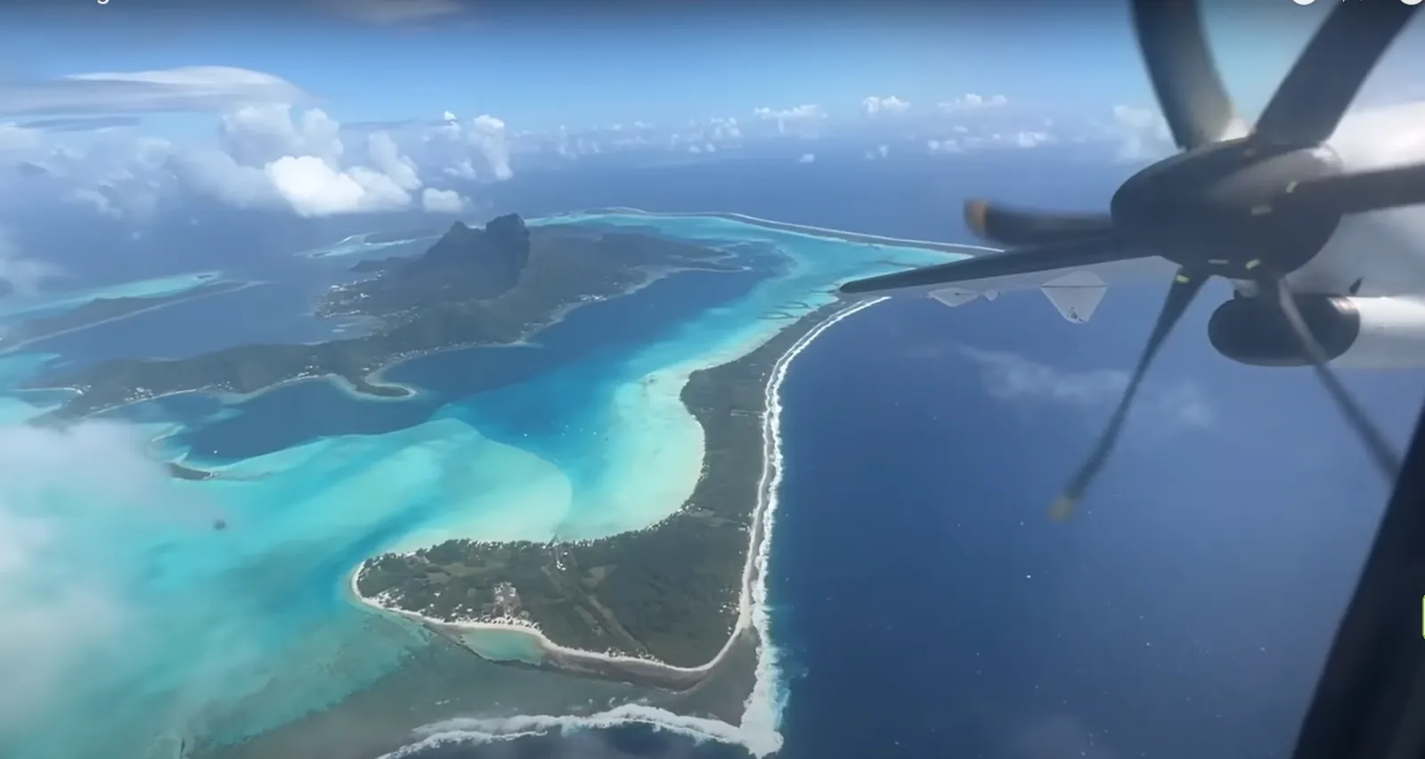 The Most Beautiful Flight to Bora Bora with Sam Chui