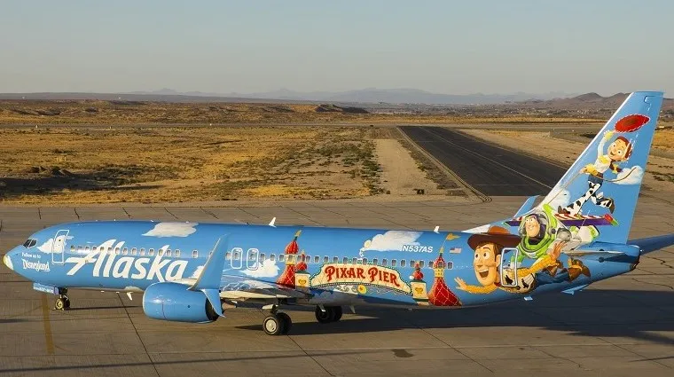 Watch as colorful Pixar plane comes to life for Alaska.