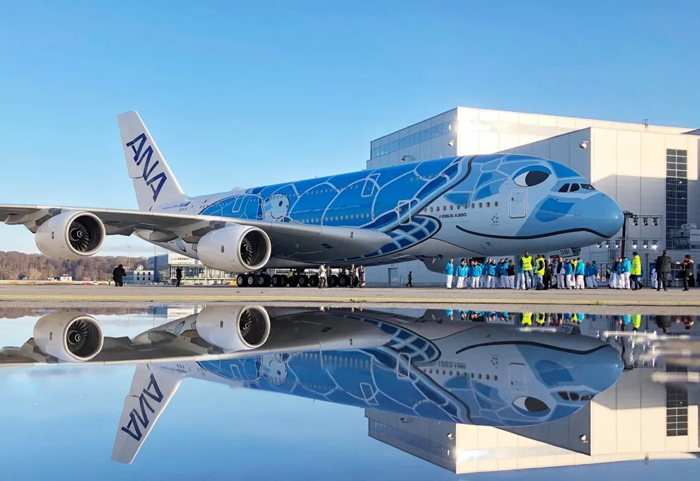 ANA's A380: The most complex aircraft paint job ever?