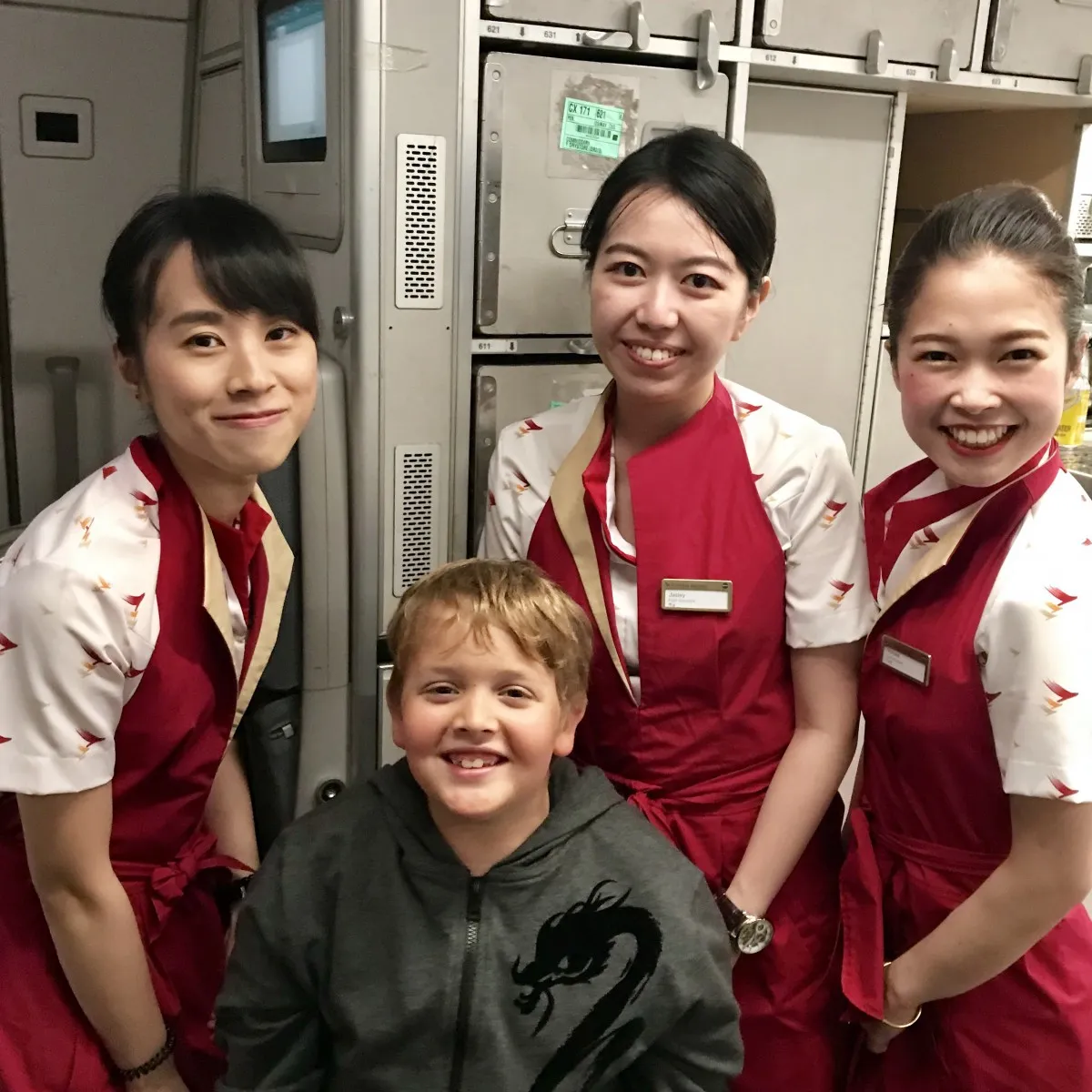 Tom's excellent flight with Cathay Pacific