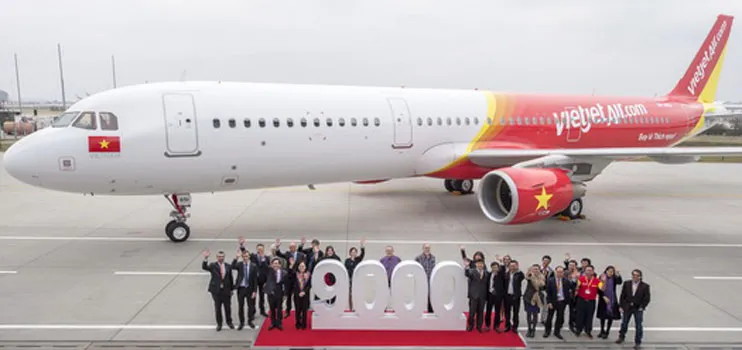 VietJet Air receives Airbus's 9000th aircraft