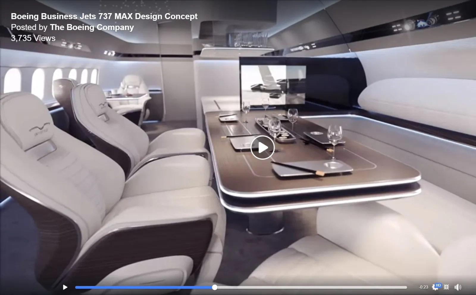 Amazing new interior video of Boeing VIP jet