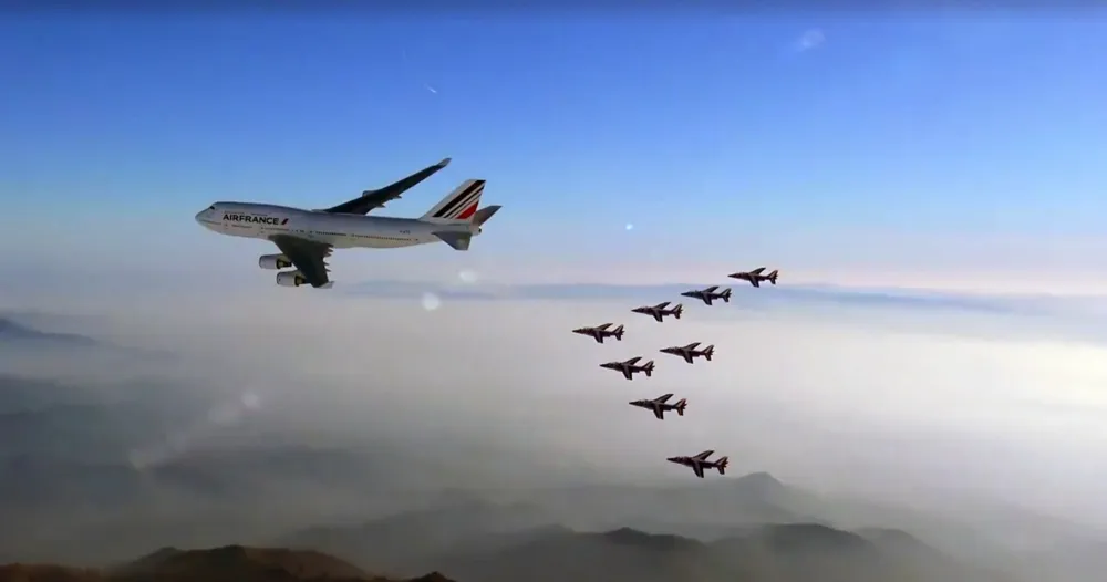 Air France 747 tribute flight