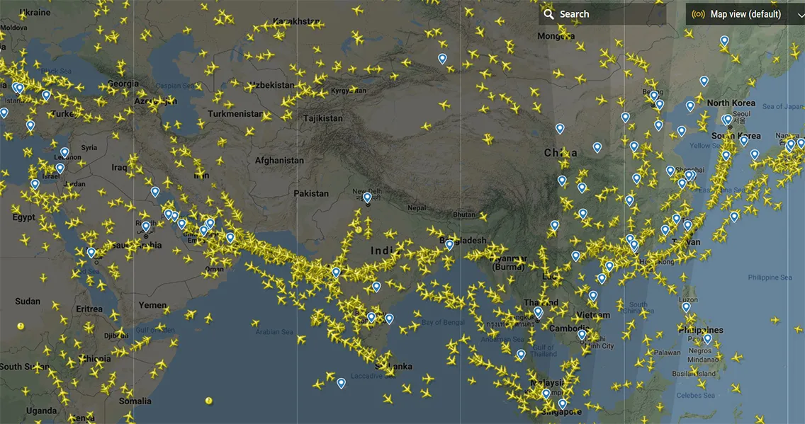 Thousands of flights disrupted by closure of Pakistan's airspace