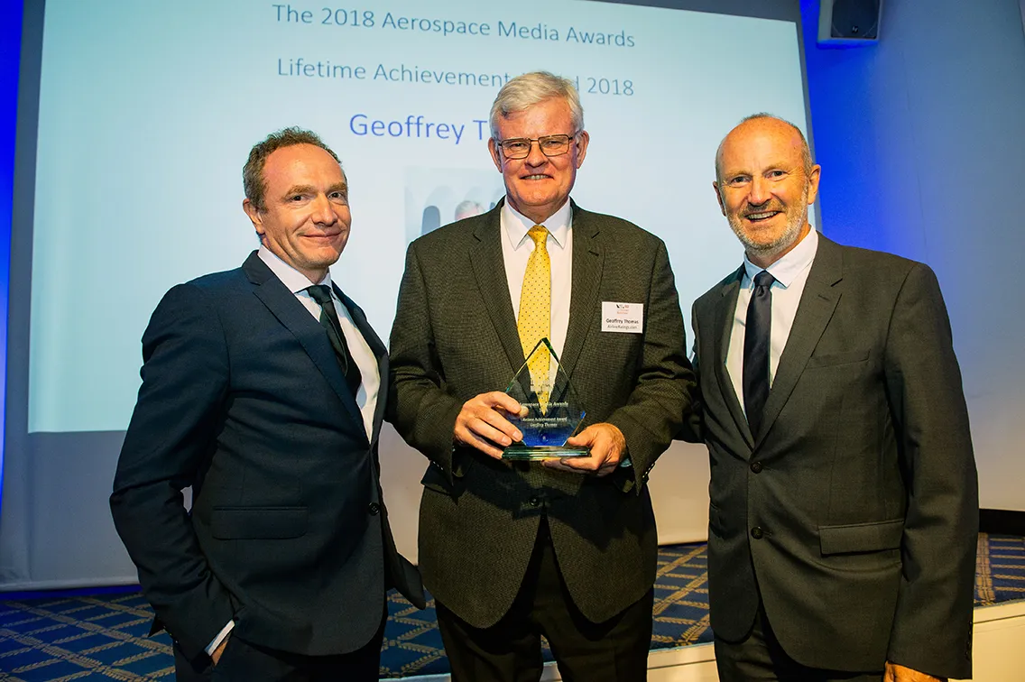 AirlineRatings.com founder Geoffrey Thomas wins major award