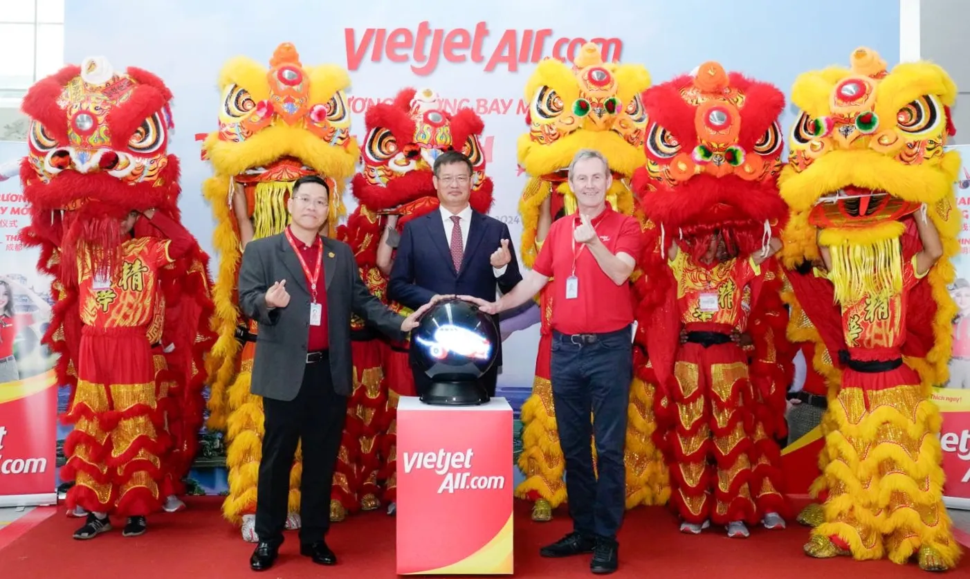 Vietjet launch Ho Chi Minh City – Chengdu service