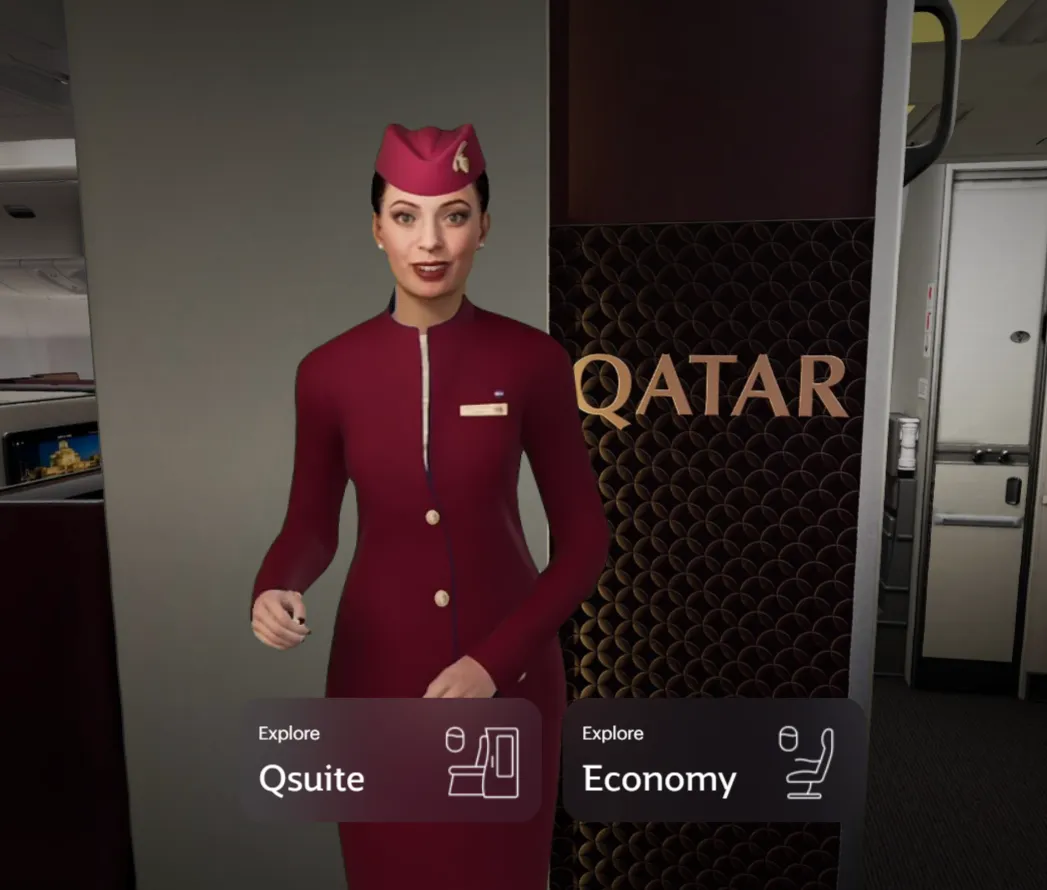 Qatar Airways introduces the QVerse to tour your aircraft