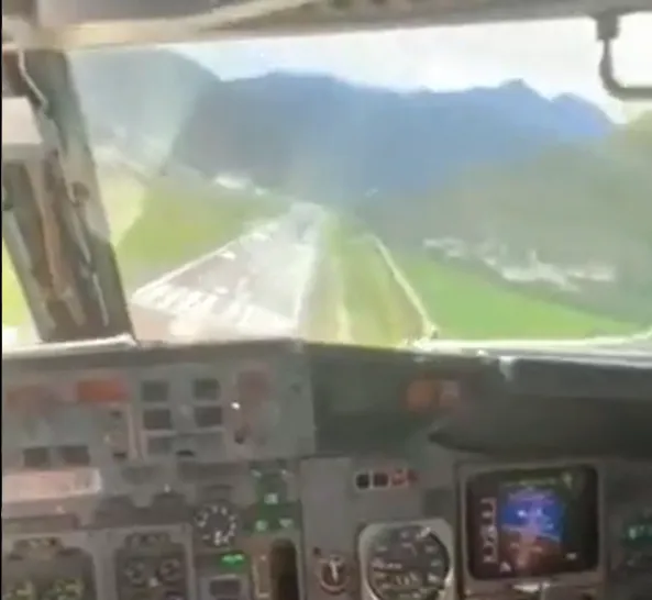 Incredible video of perilous landing by Indonesian airline