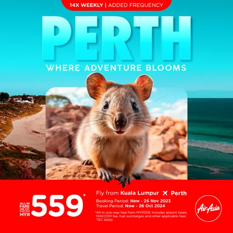 New International Airline for Perth and mega sale!