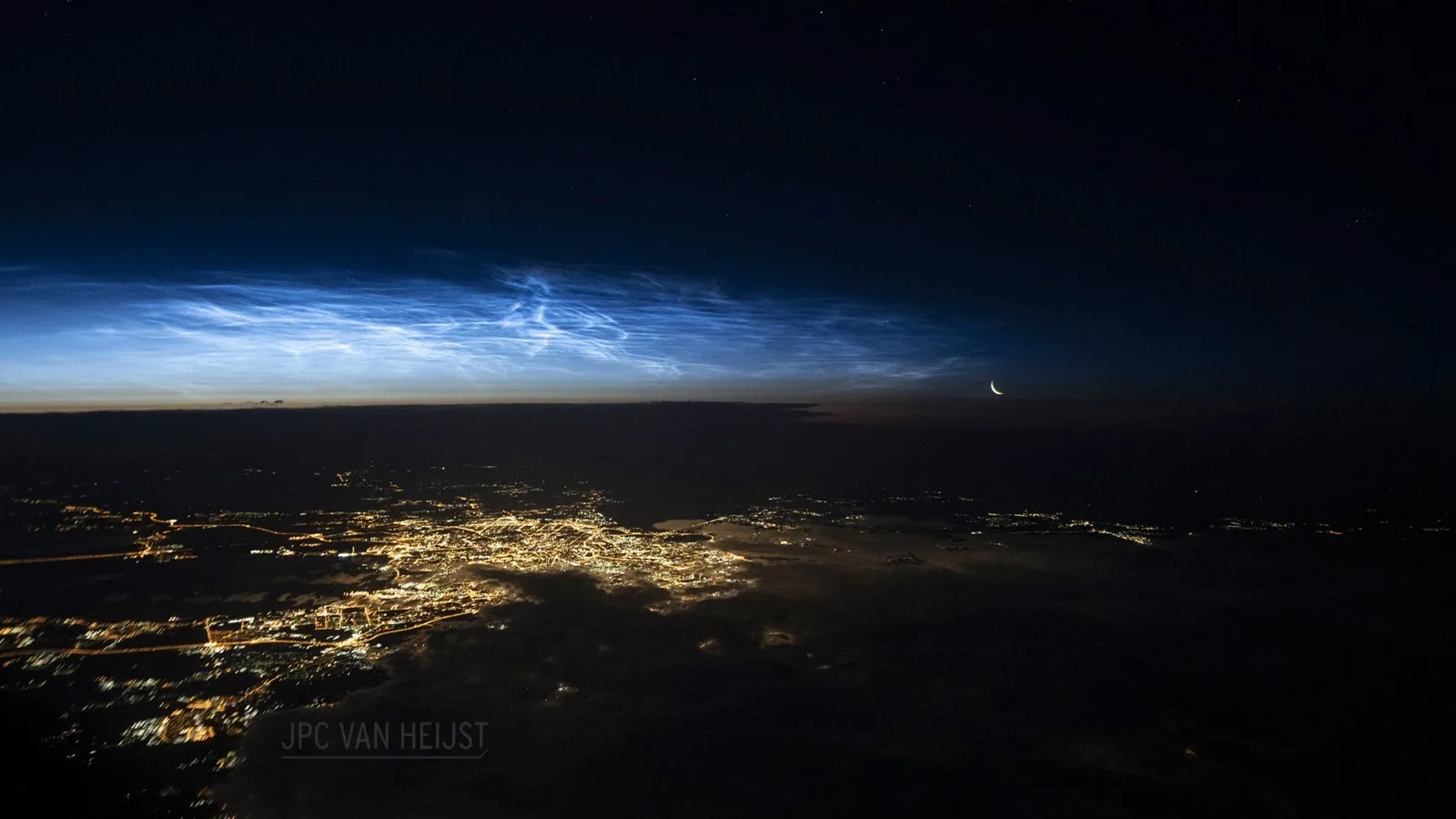 Stunning photo of shining clouds over Saint Petersburg