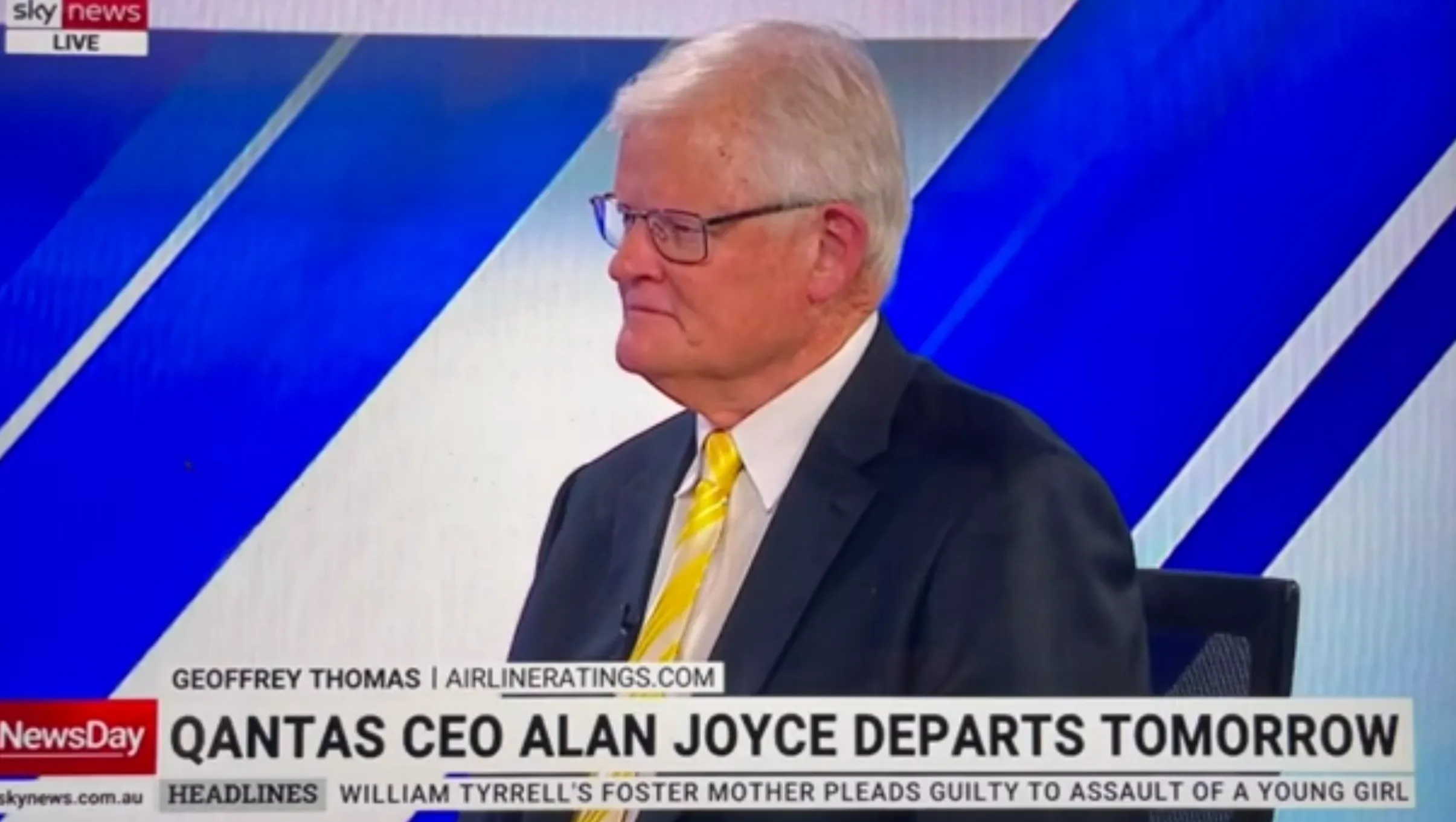 Geoffrey Thomas Discusses Joyce On SkyNews