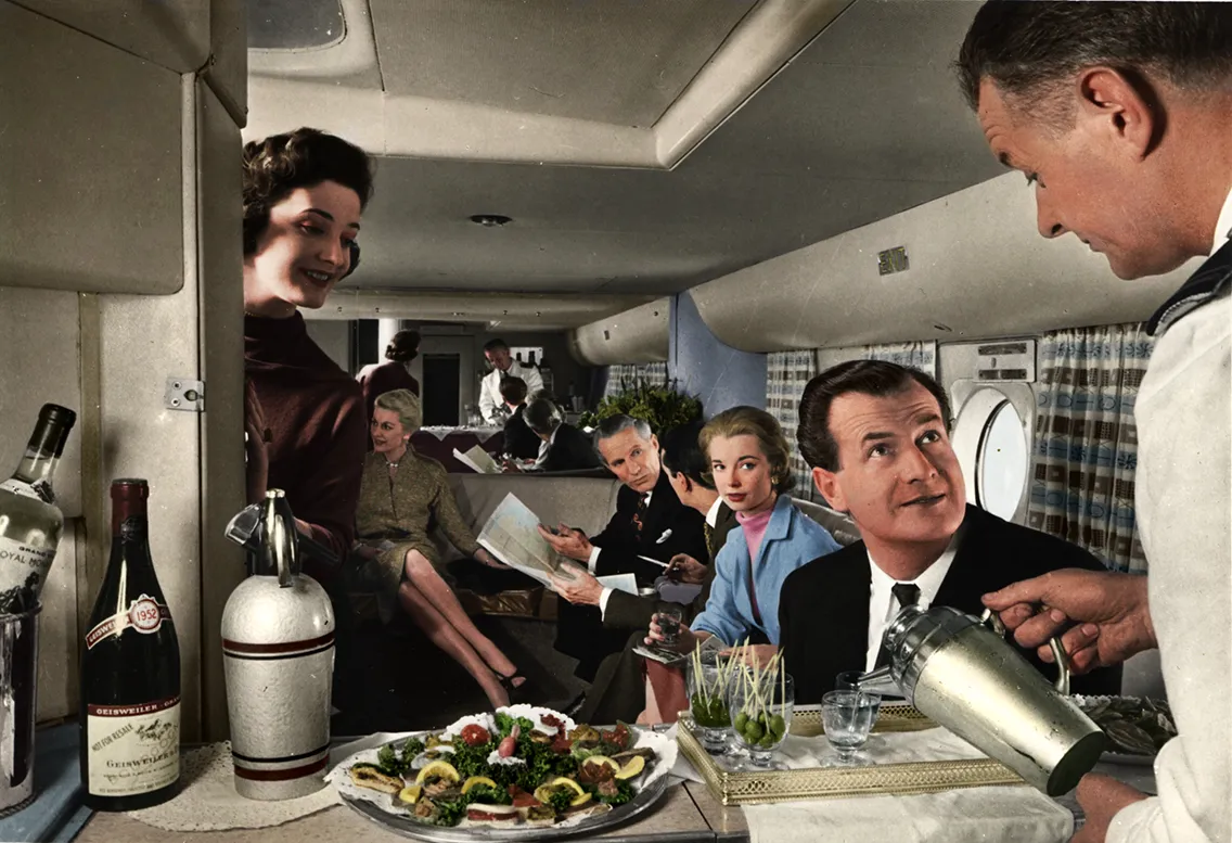 Fabulous colour video of flying in the Golden Age of travel