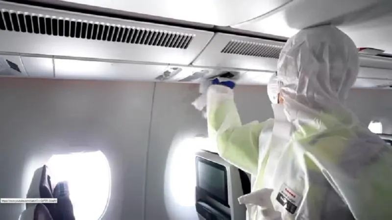 Qatar Airways aircraft cleaning video aims to allay fears