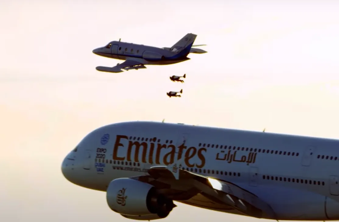 This was an incredible feat with an A380 and Jetman. Watch the video.